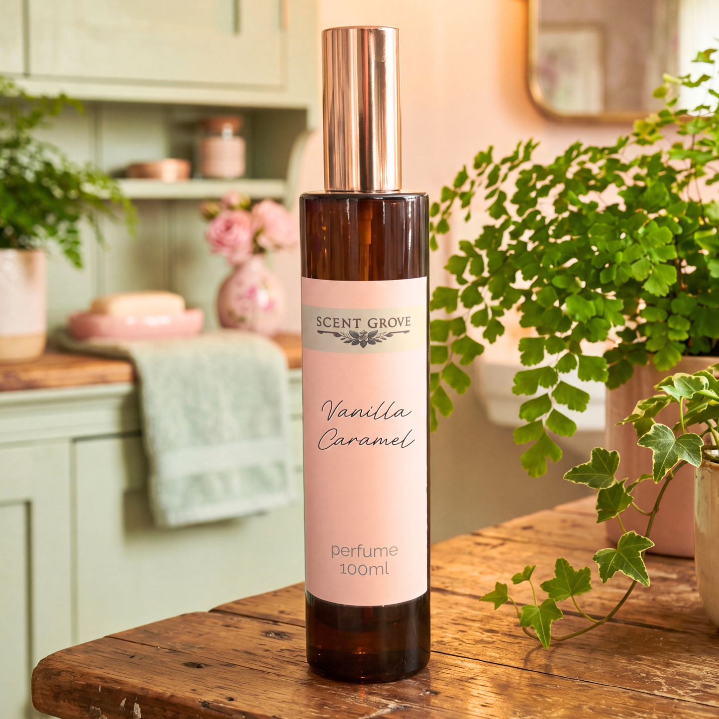 Vanilla Caramel scented fine perfume mist