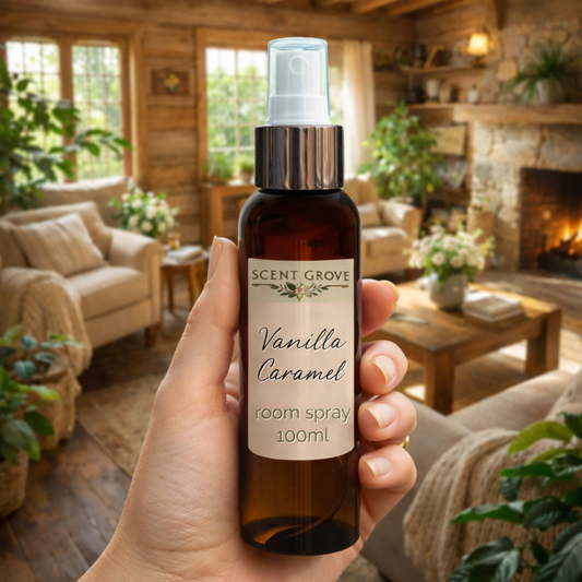 Vanilla Caramel Scented Air Freshener Spray multi purpose for car, home, room