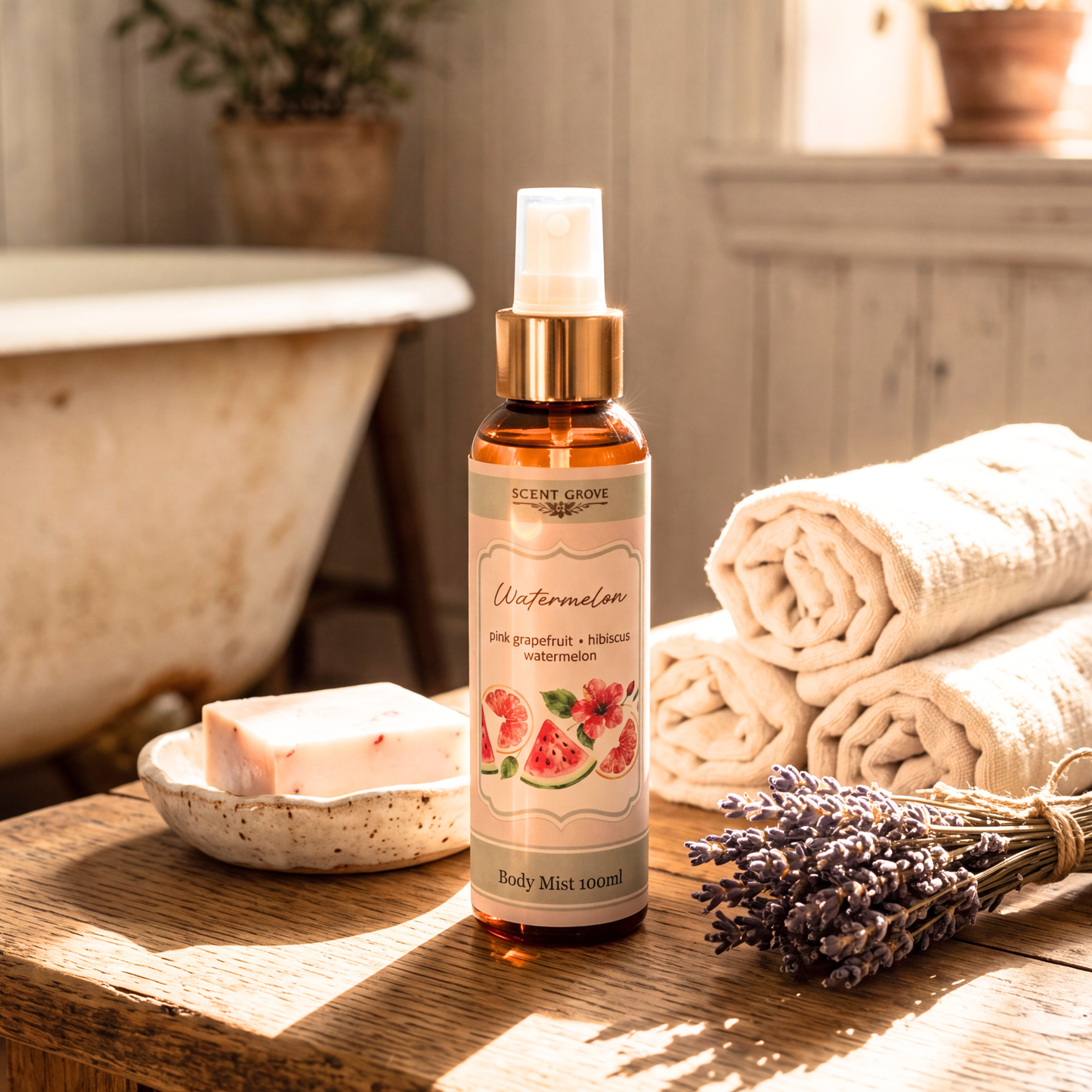 Watermelon scented body mist spray 100ml