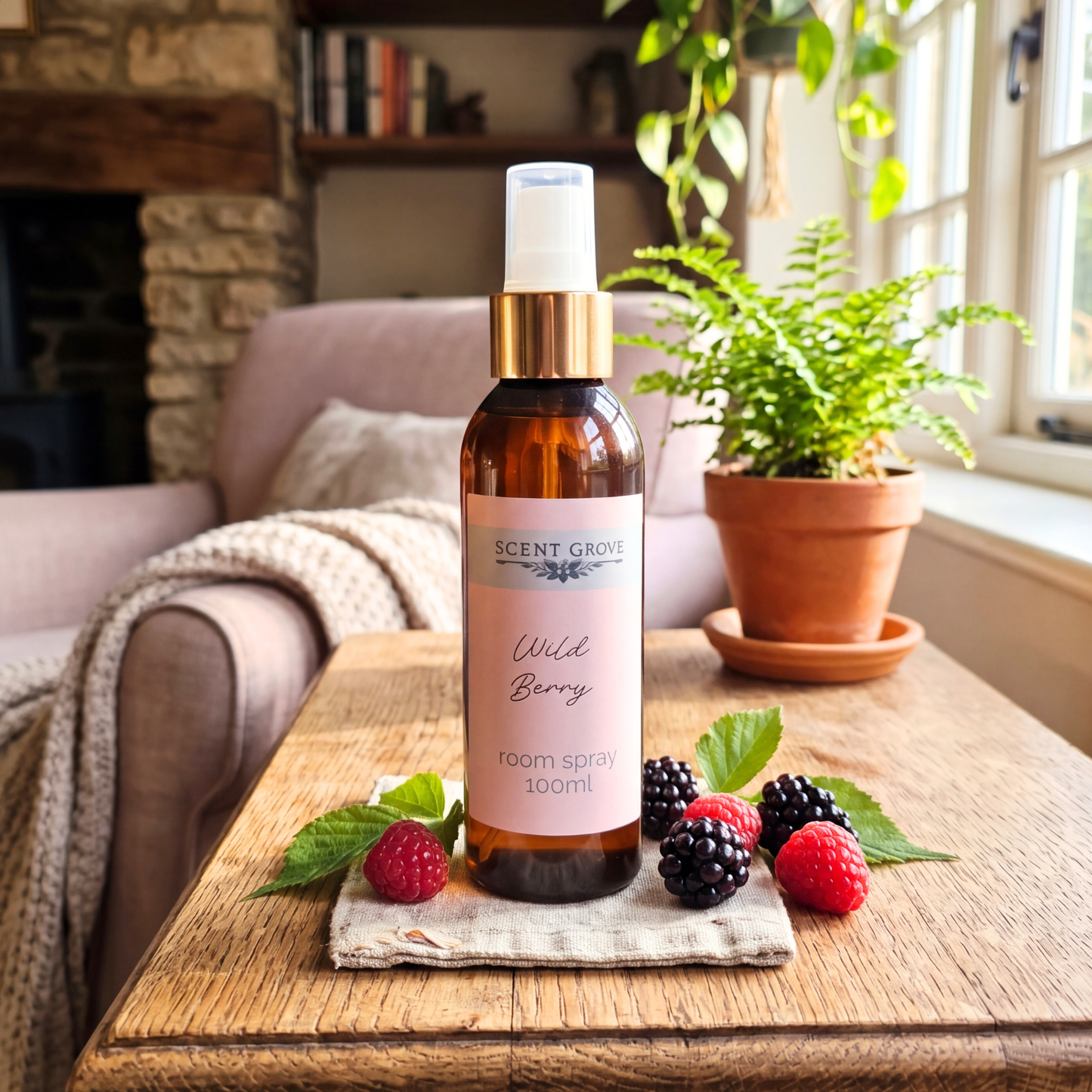 Wild Berry Scented Air Freshener Spray multi purpose for car, home, room