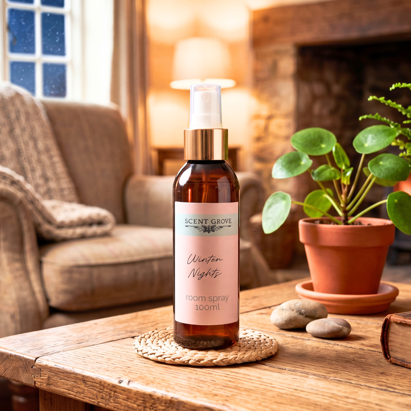 Winter Nights Scented Air Freshener Spray multi purpose for car, home, room